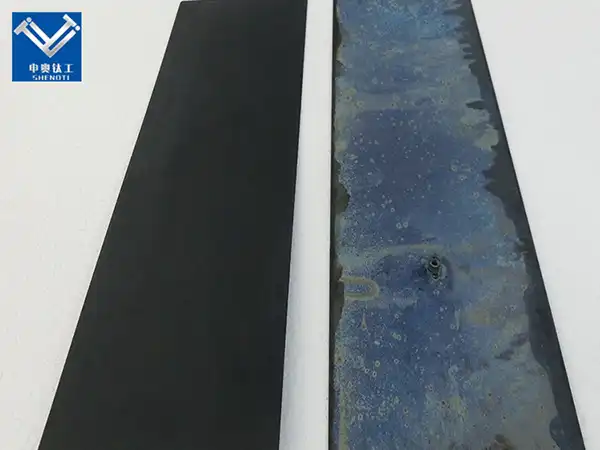Titanium anode for electrolytic water treatment
